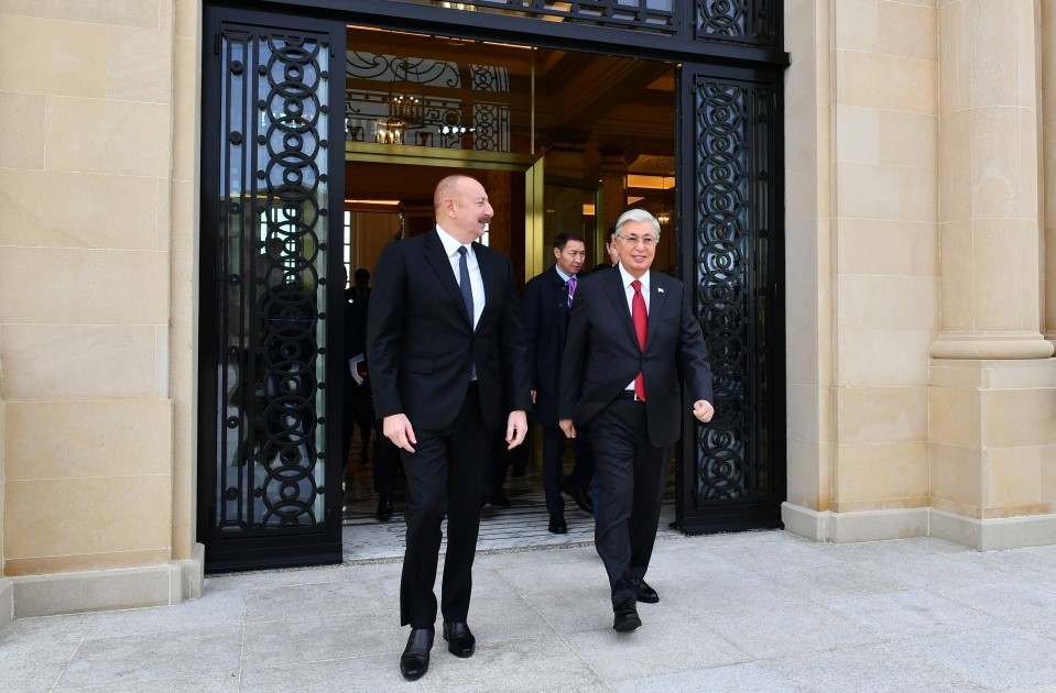 Prezident Tokayevlə görüşdü - FOTOLAR (YENİLƏNİB)