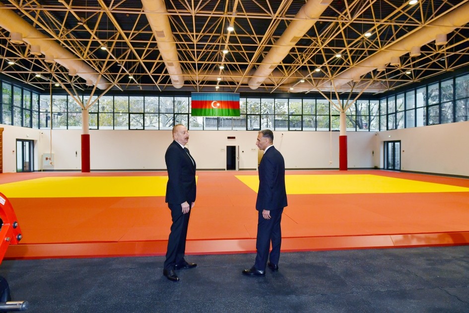 İlham Əliyev cüdo üzrə milli komandalar üçün Təlim-Məşq Mərkəzində - FOTOLAR