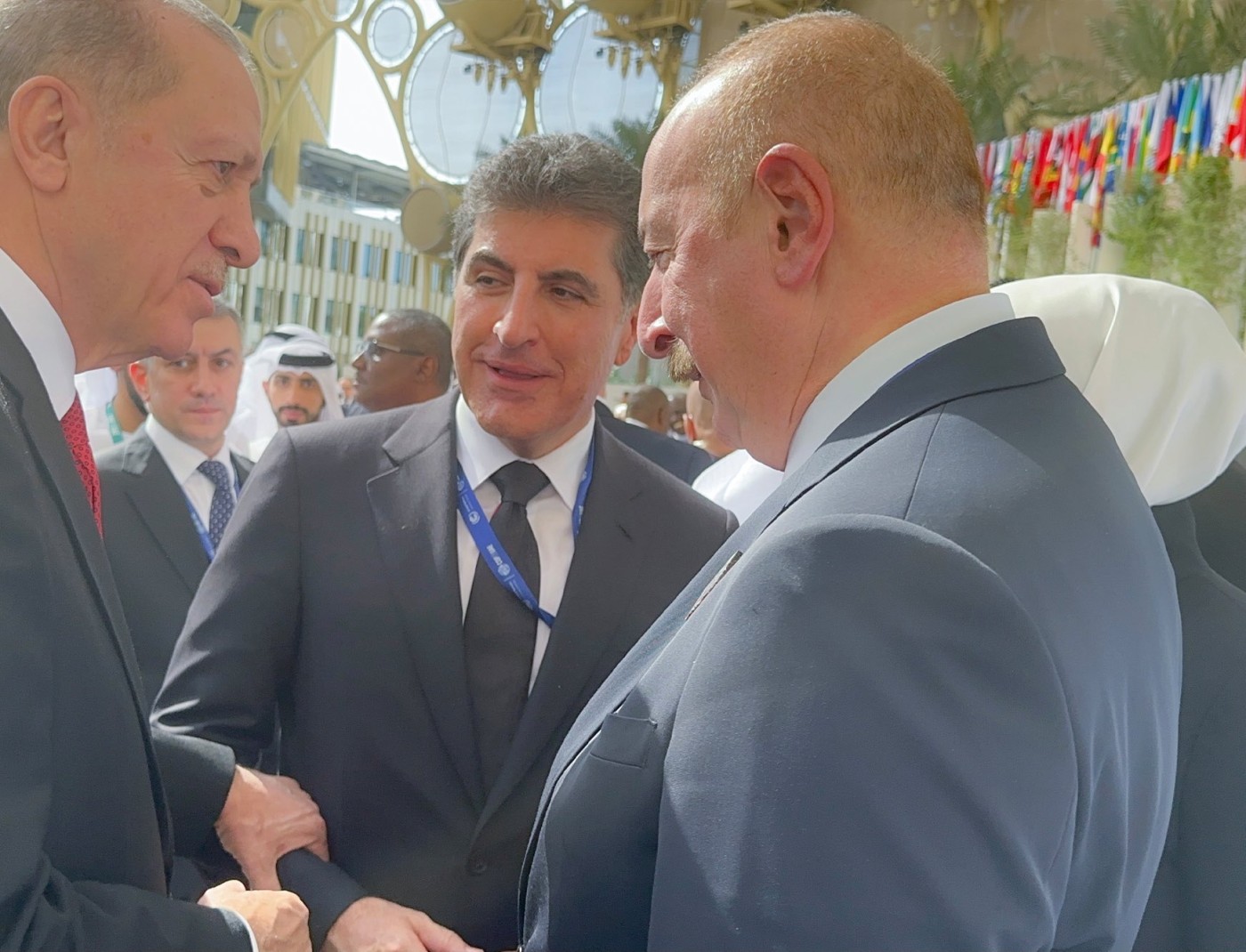 İlham Əliyev Dubayda Ərdoğanla görüşdü - FOTO