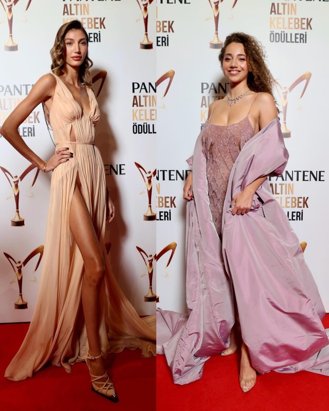 Türkiyəli ulduzlar qırmızı xalça üzərində göz qamaşdırdılar - FOTOLAR