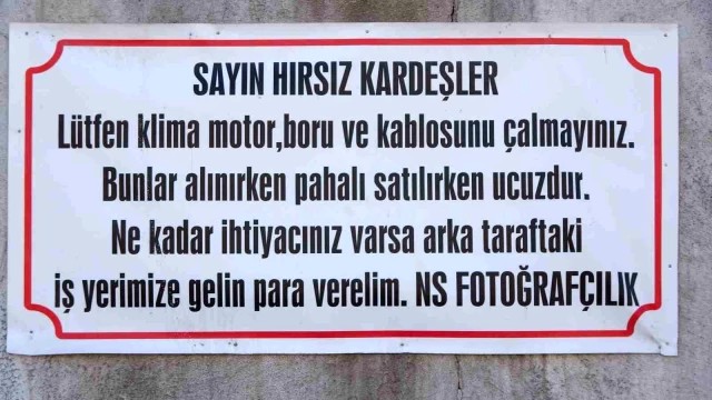 "Əziz oğru qardaşlar..." - Mağaza sahibindən maraqlı addım (FOTO)
