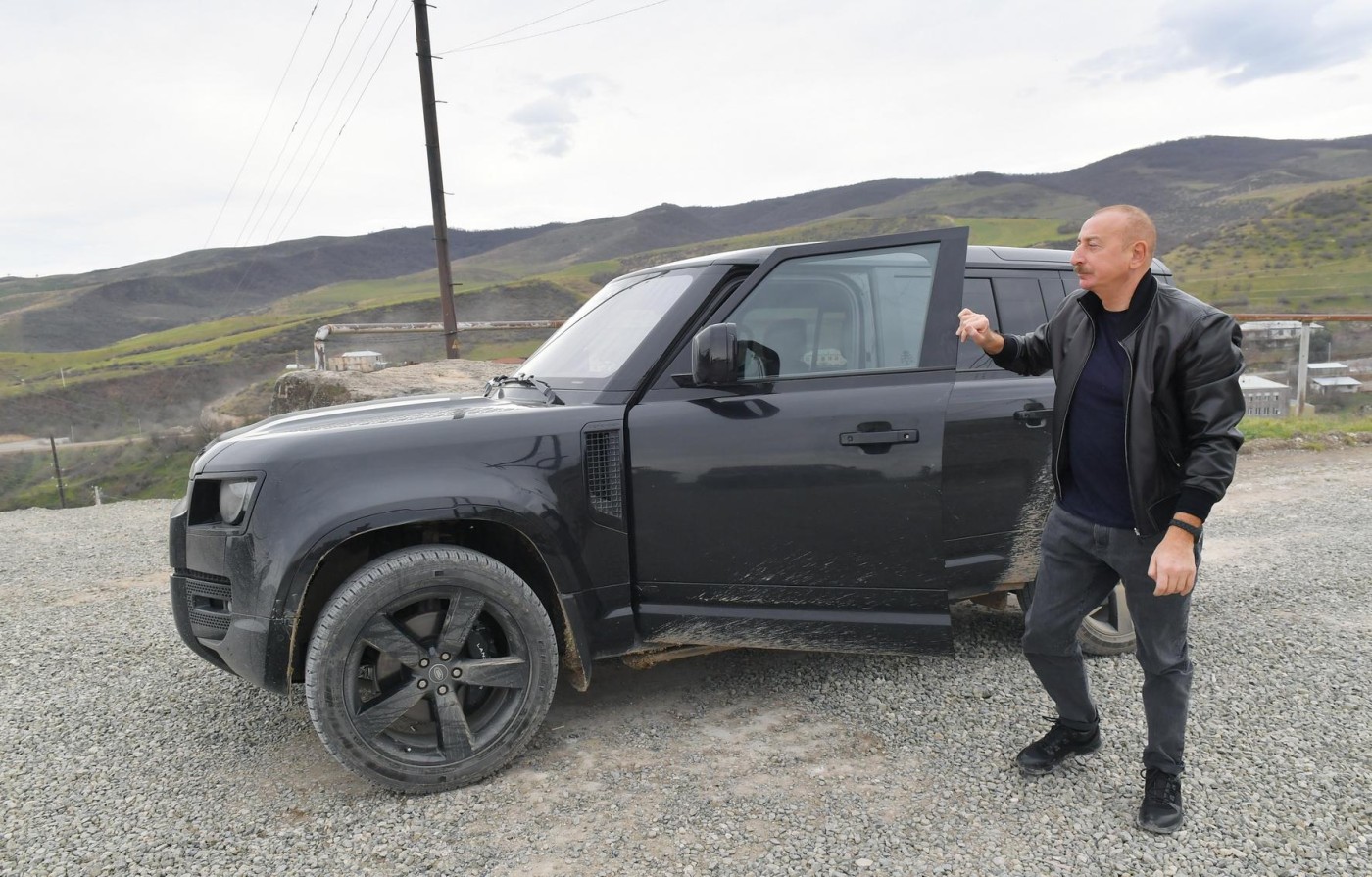 Prezident Xocalının kəndlərində oldu - FOTOLAR (YENİLƏNİB)