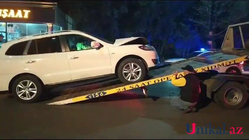 Gəncədə avtomobil piyadanı vuraraq öldürdü - FOTOLAR