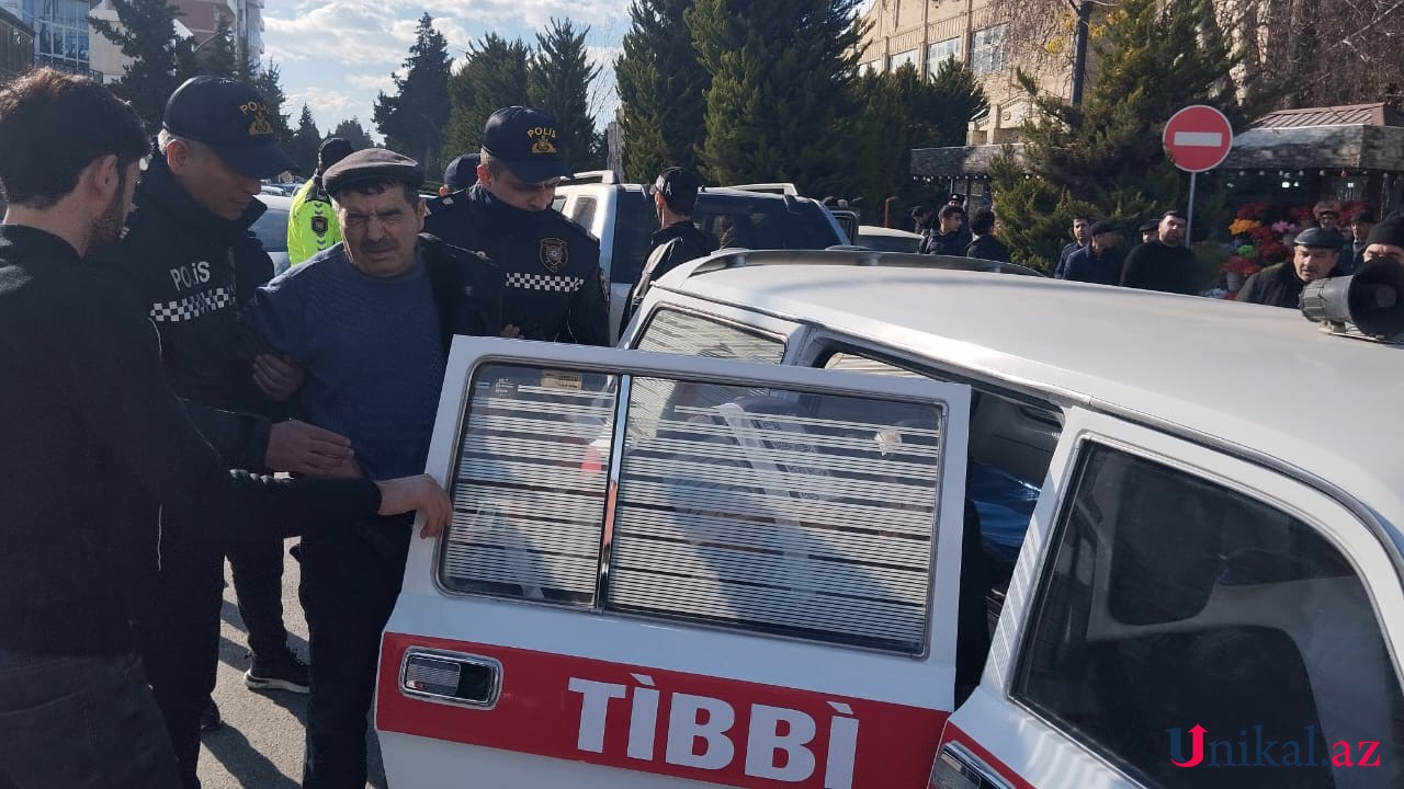 Təzyiqi qalxan sürücü qəza törətdi - FOTOLAR