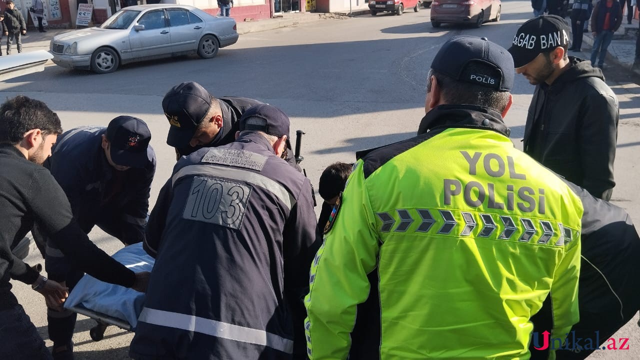 Təzyiqi qalxan sürücü qəza törətdi - FOTOLAR