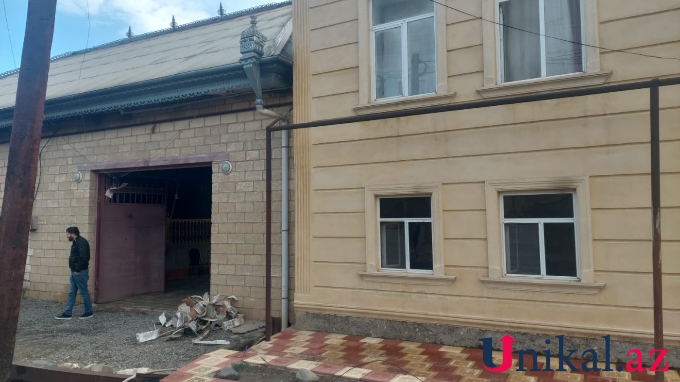 Şəmkirdə 2 evdə yanğın oldu - Yaralı var (FOTOLAR)