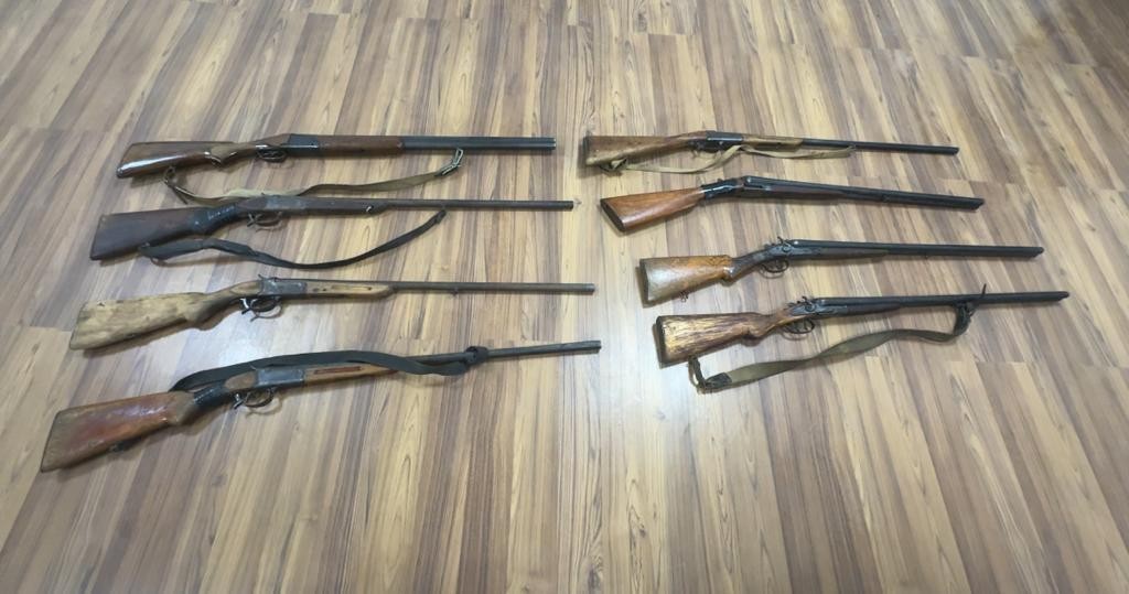 Qanunsuz odlu silah saxlayan şəxslər saxlanılıblar - FOTOLAR