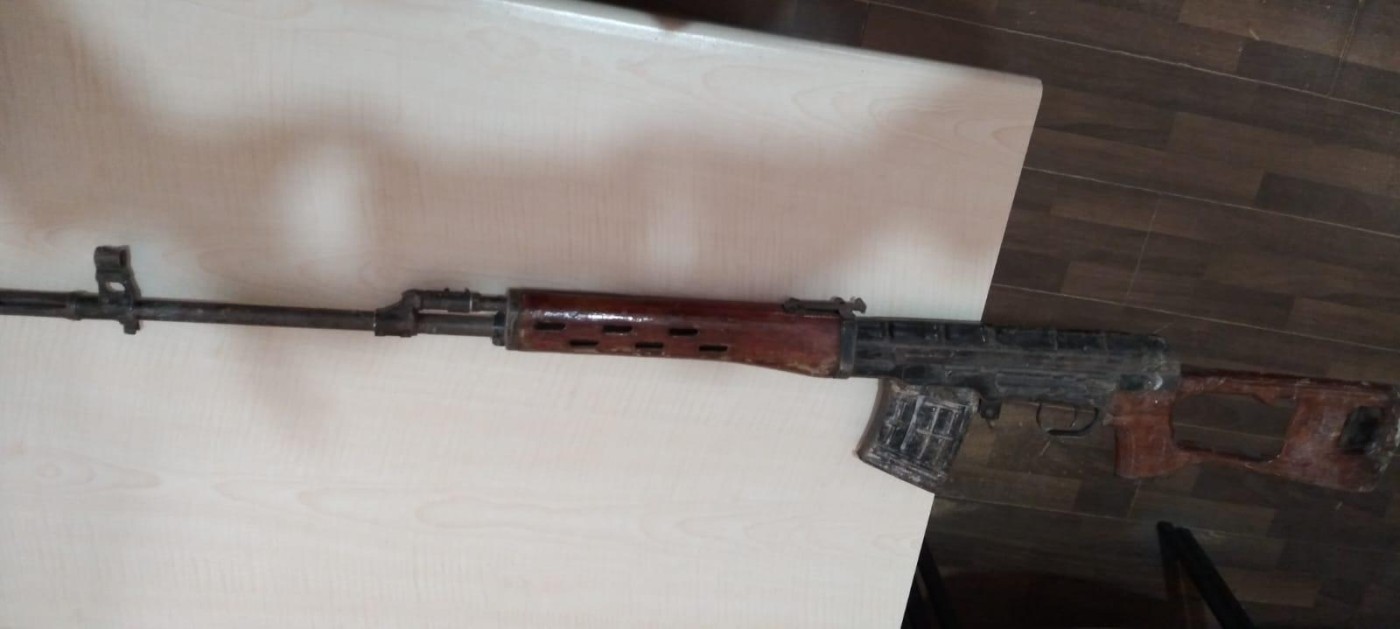 Füzulidə silah-sursat tapıldı - FOTO