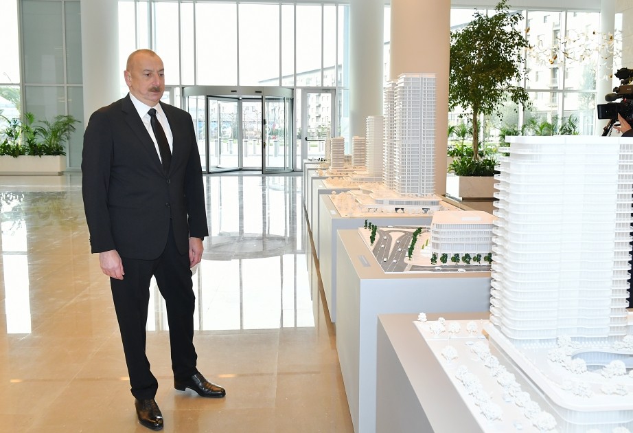 İlham Əliyev Ağ Şəhərdə - FOTOLAR