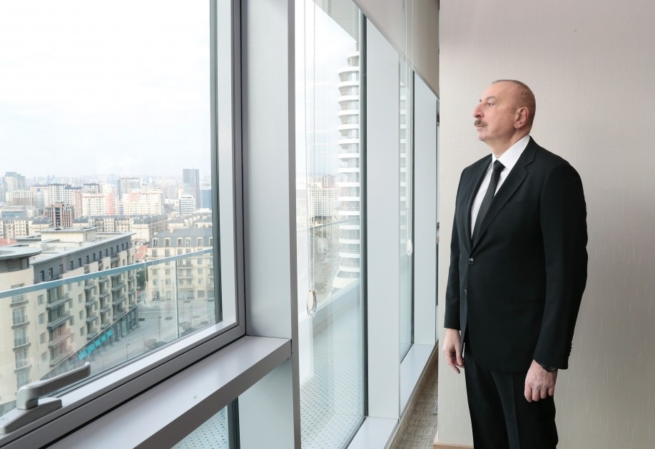 İlham Əliyev Ağ Şəhərdə - FOTOLAR