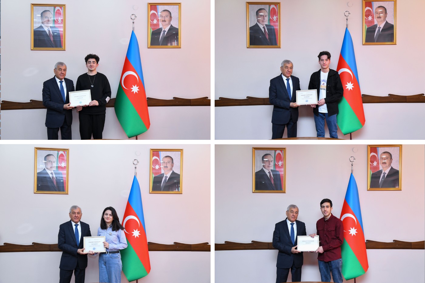 BMU-nun ictimai və sosial həyatında fərqlənən tələbələr mükafatlandırılıb - FOTOLAR