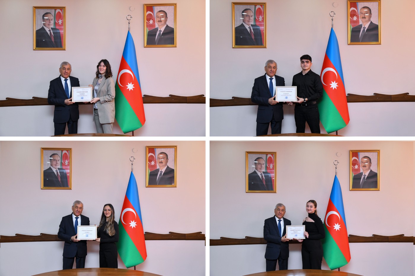 BMU-nun ictimai və sosial həyatında fərqlənən tələbələr mükafatlandırılıb - FOTOLAR