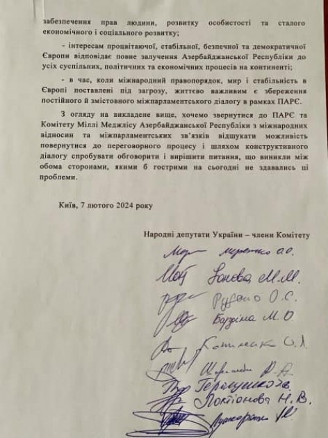 Ukrayna AŞPA-nı Bakı ilə barışığa ÇAĞIRDI