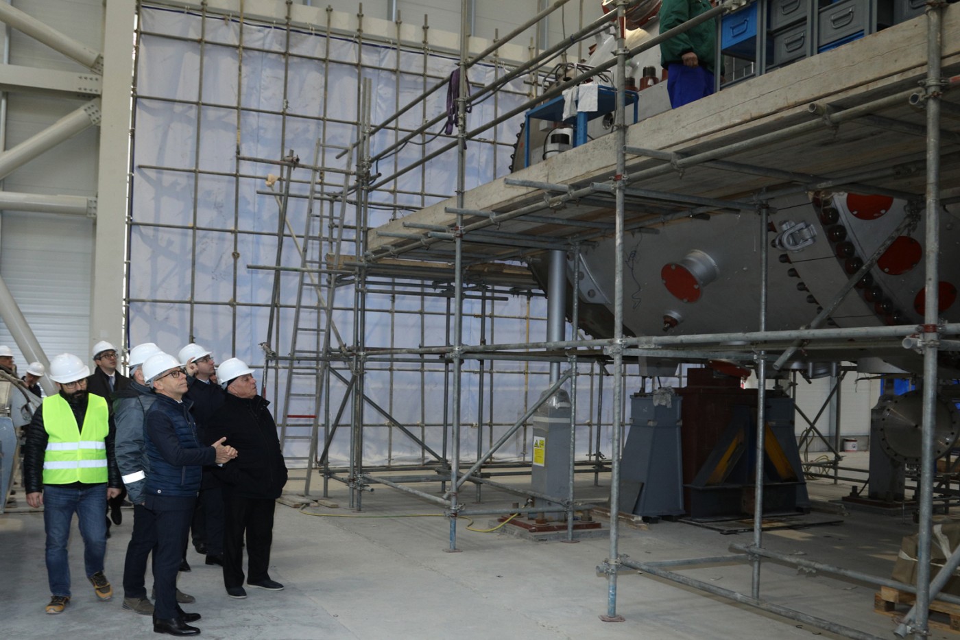 İtaliyalılar Azərbaycanda tikilən ən böyük elektrik stansiyasında - FOTO/VİDEO