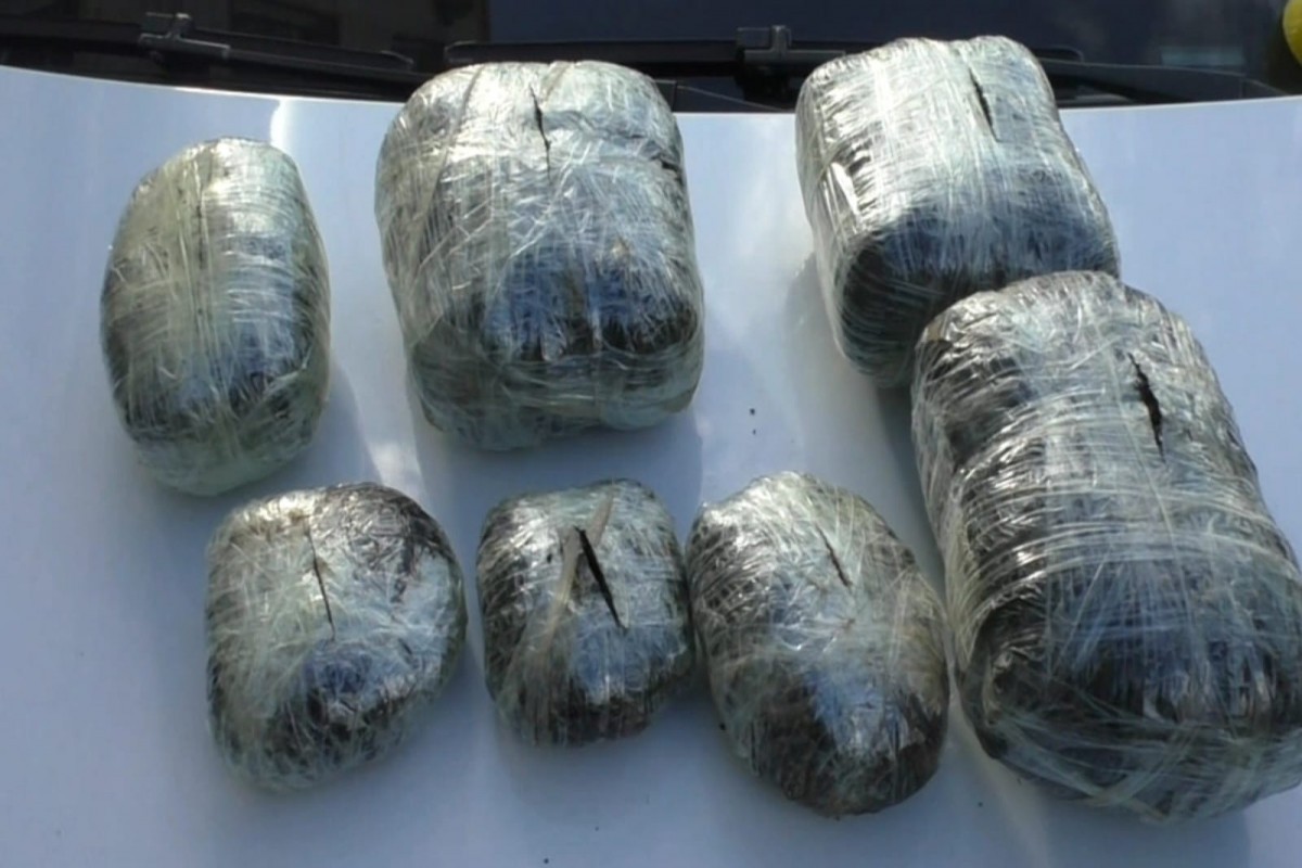 Bakı sakini Cəlilabadda 12 kiloqram narkotiklə saxlanıldı - FOTO