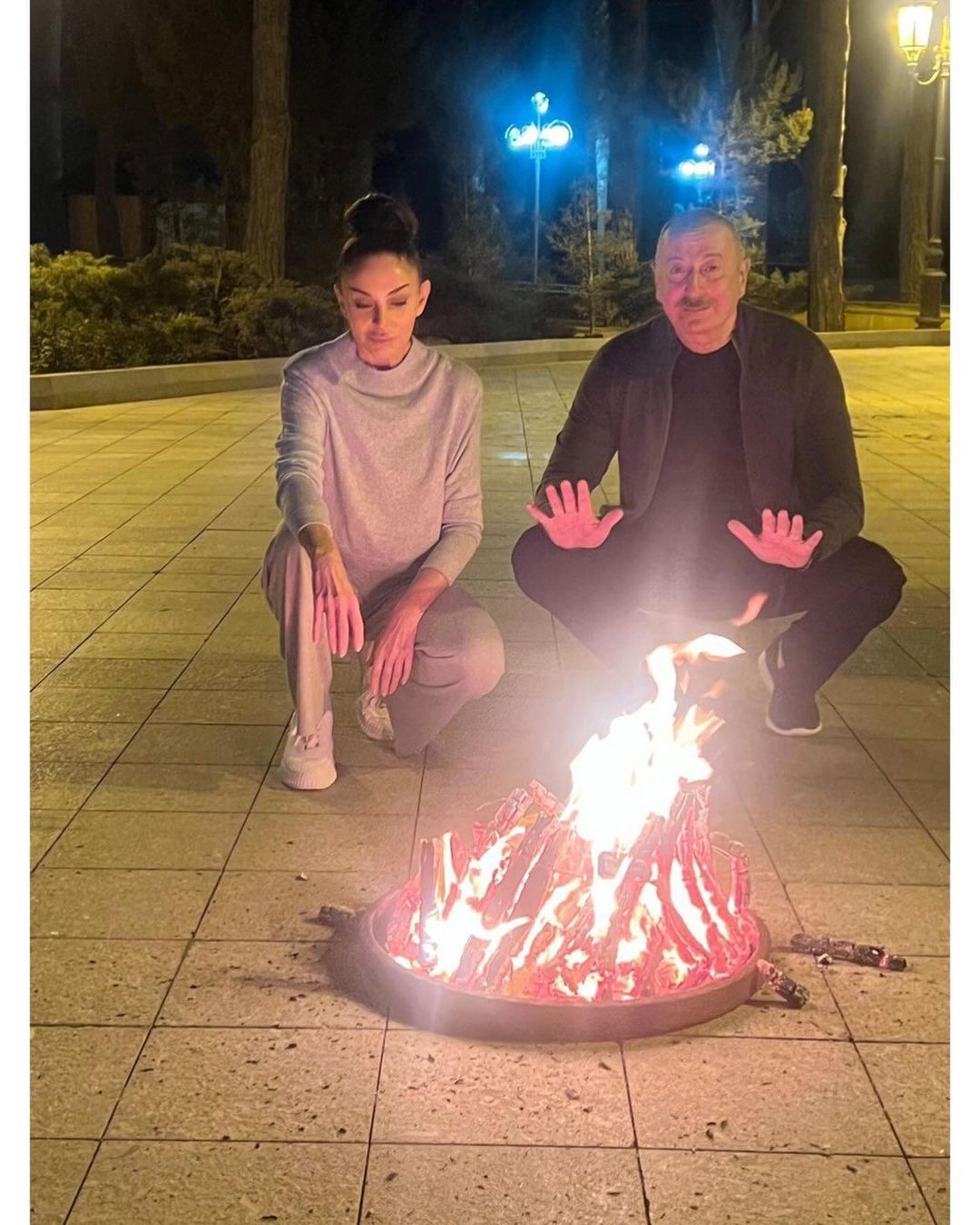 Mehriban Əliyeva Od Çərşənbəsi ilə bağlı paylaşım etdi - FOTOLAR (VİDEO)