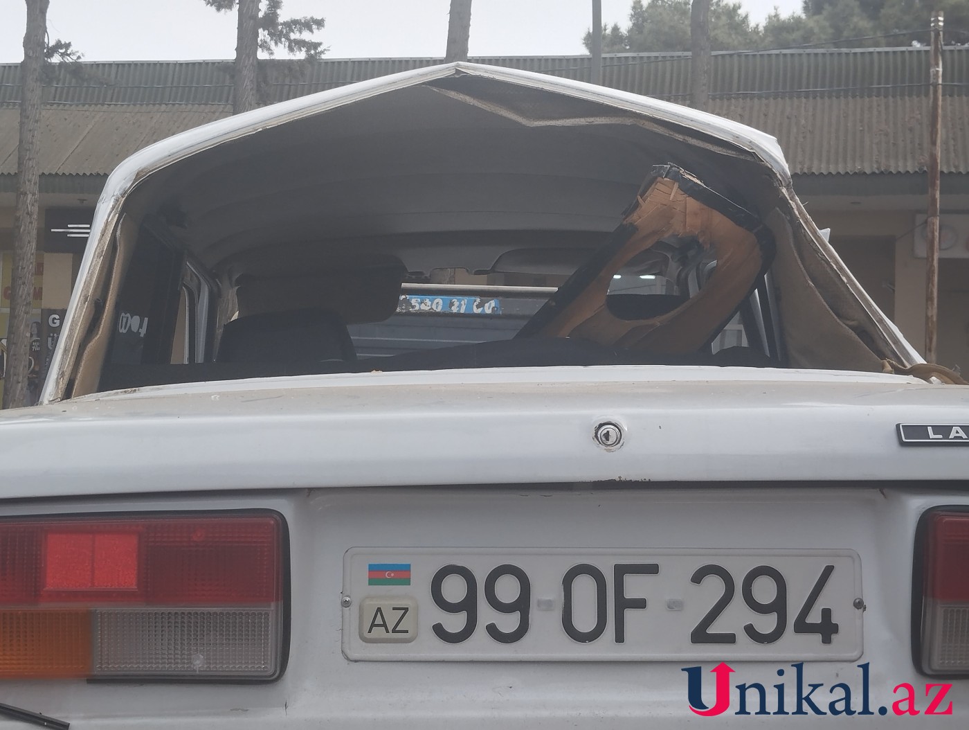 Xaçmazda avtomobil ağaca çırpıldı - Xəsarət alan var (FOTOLAR)