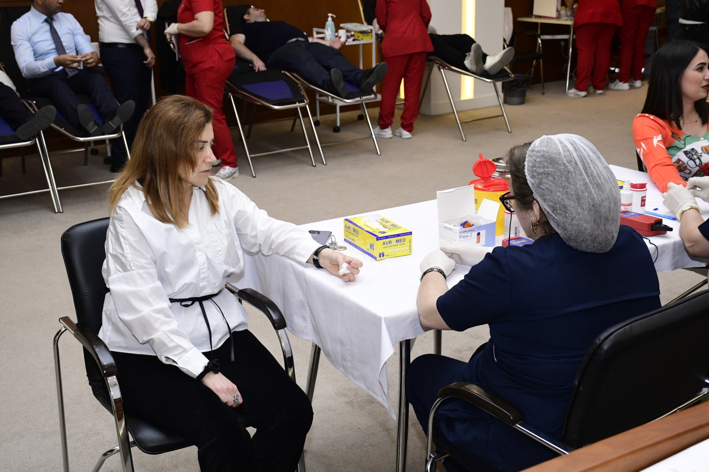 YAP Mərkəzi Aparatında qanvermə aksiyası keçirilib - FOTOLAR (VİDEO)