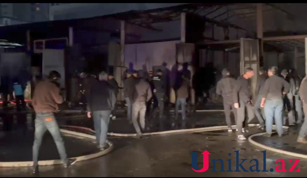 Gəncədəki avtomobil sexində 5 boks və bir avtomobil yanıb - YENİLƏNİB