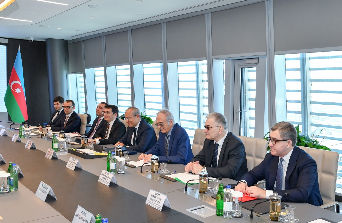 Mikayıl Cabbarov Sankt-Peterburqun qubernatoru ilə görüşdü - FOTOLAR