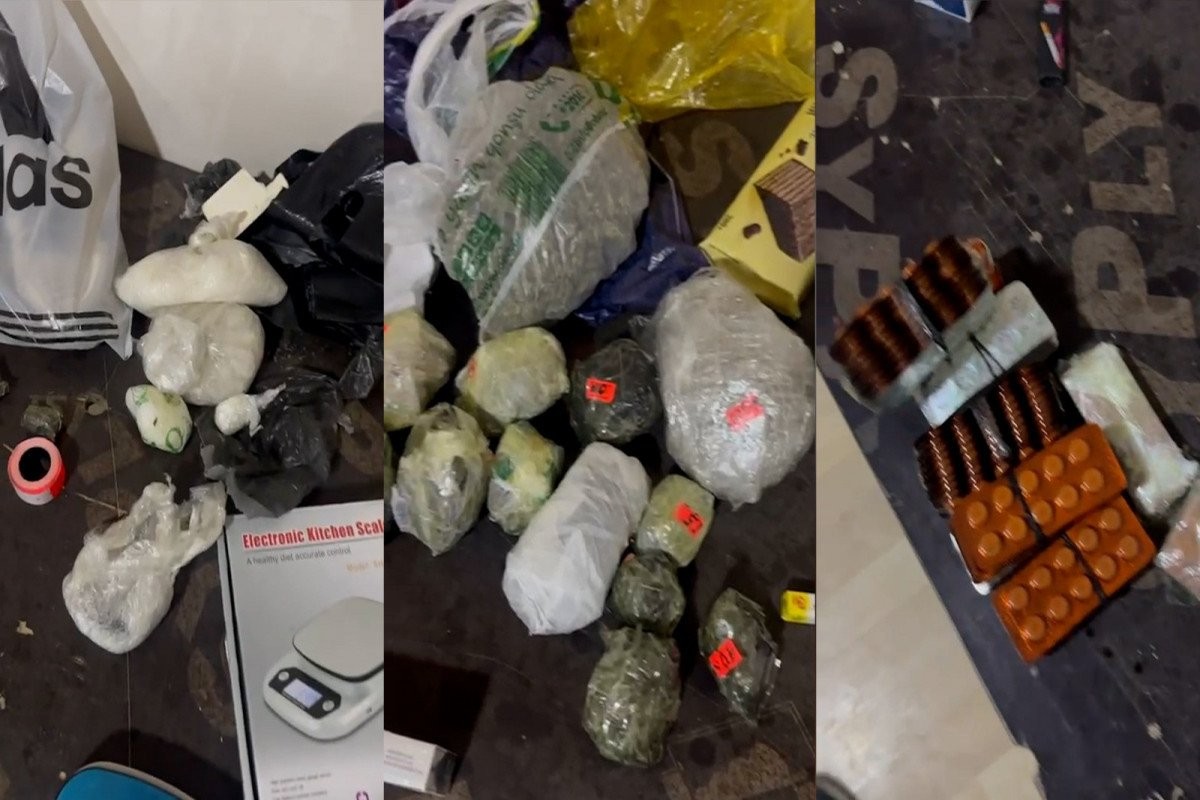 Bakıda saxlanılan narkokuryerlərdən 2 kq narkotik götürüldü - FOTO