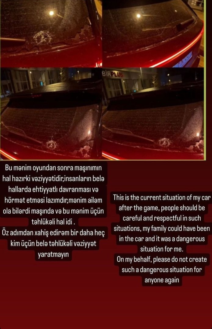 Kevin Medinanın maşınına hücum edildi - FOTOLAR