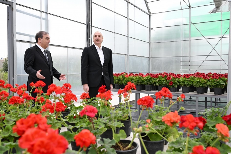 İlham Əliyev Gəncədəki Ekoloji Park Kompleksinin tikintisi ilə tanış oldu - YENİLƏNİB