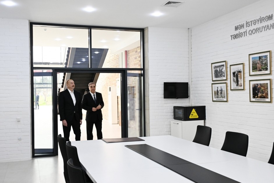 İlham Əliyev Gəncədəki Ekoloji Park Kompleksinin tikintisi ilə tanış oldu - YENİLƏNİB