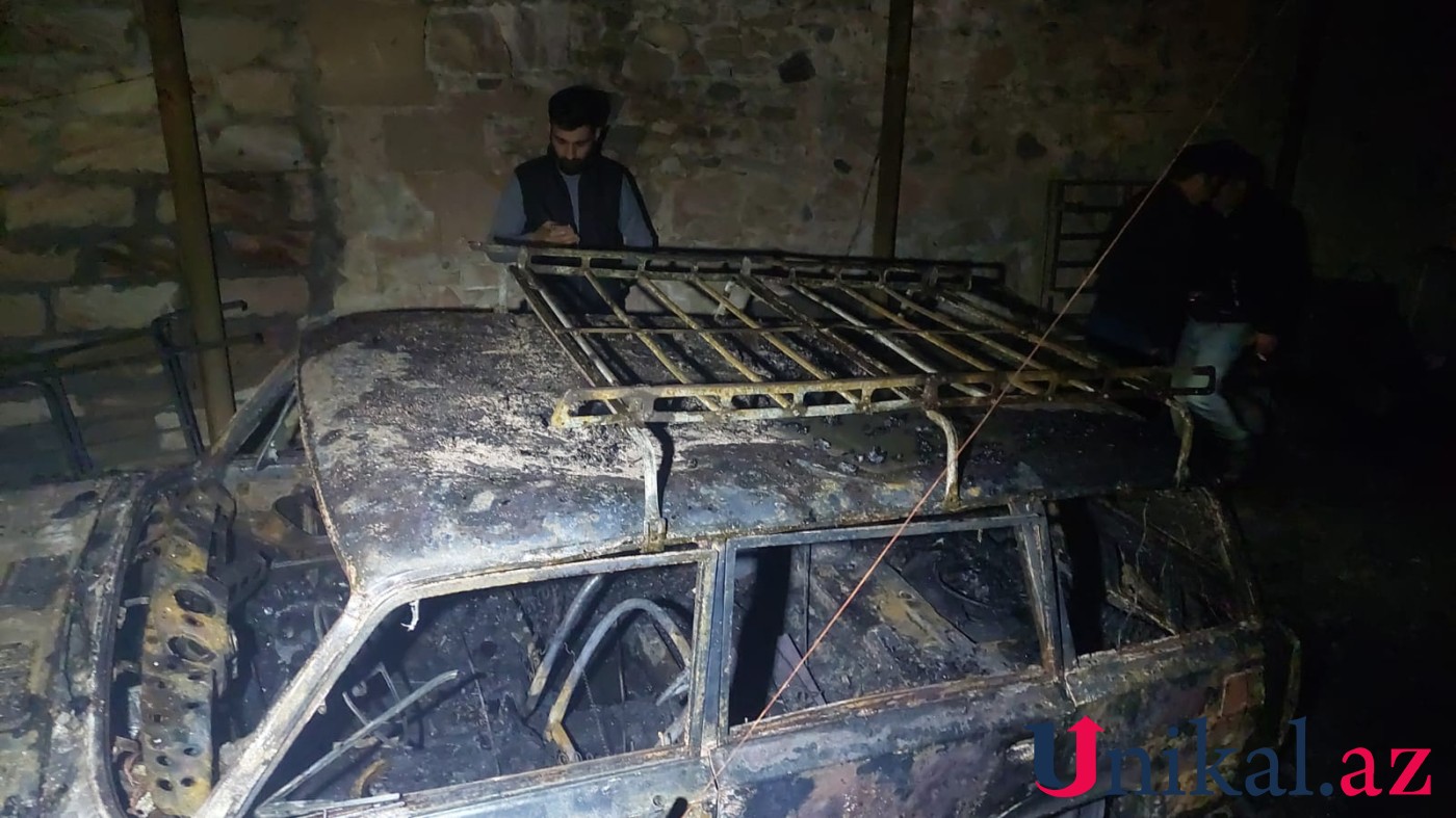 Gəncədə fərdi yaşayış evi YANDI - FOTOLAR