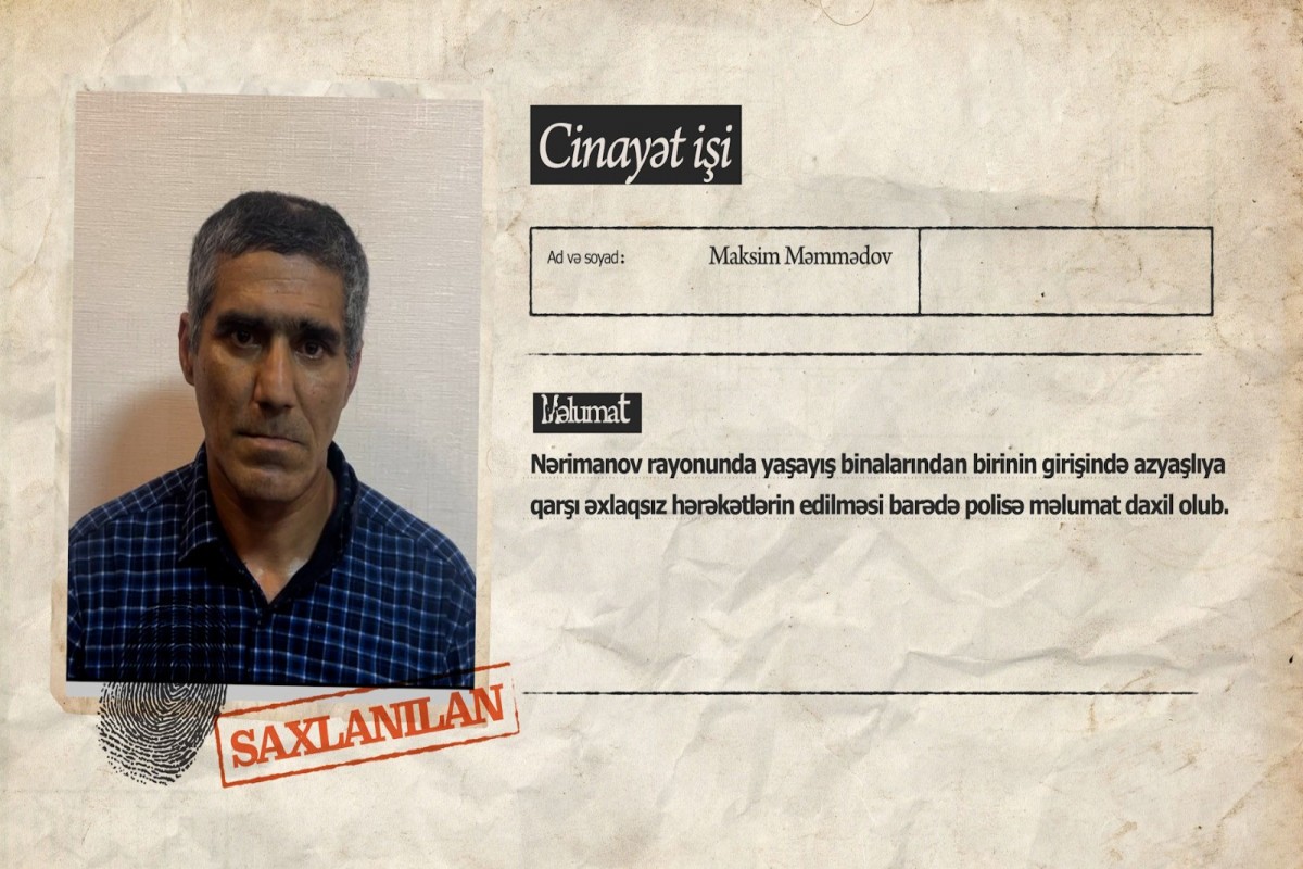 Azyaşlıya qarşı əxlaqsız hərəkətlər edən şəxs HƏBS OLUNDU - VİDEO