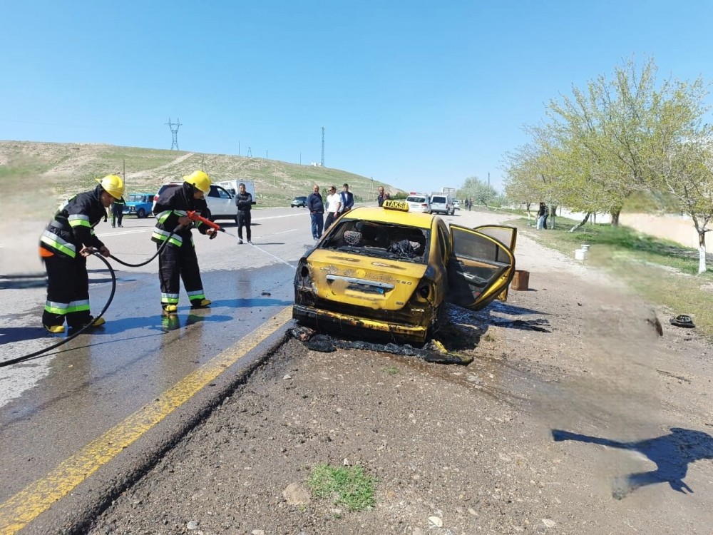 Naxçıvanda “Lifan” yandı - FOTOLAR