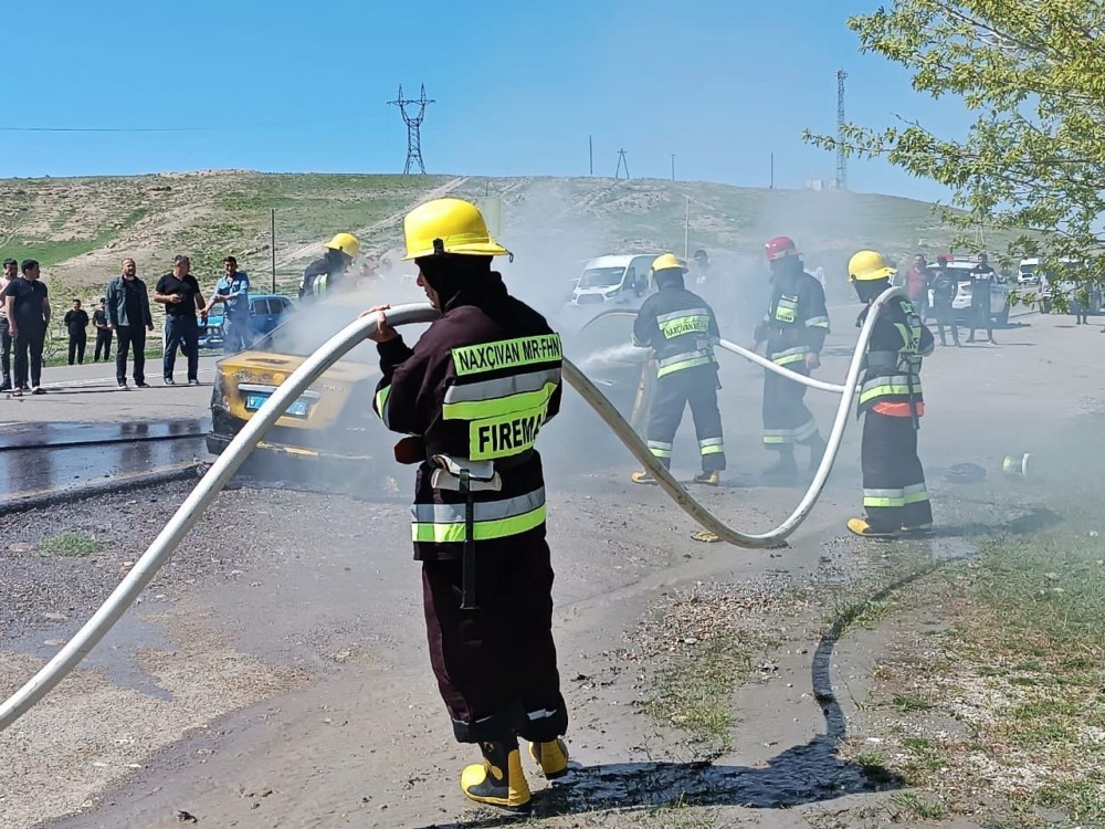Naxçıvanda “Lifan” yandı - FOTOLAR