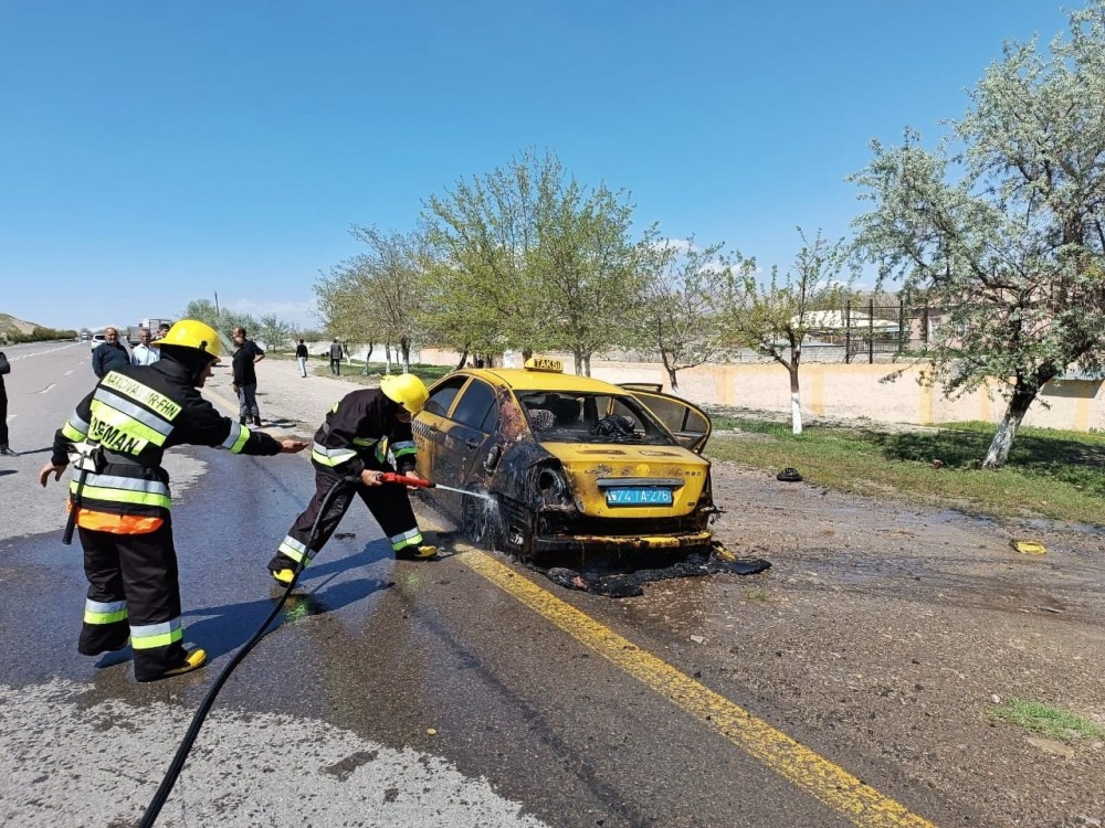 Naxçıvanda “Lifan” yandı - FOTOLAR