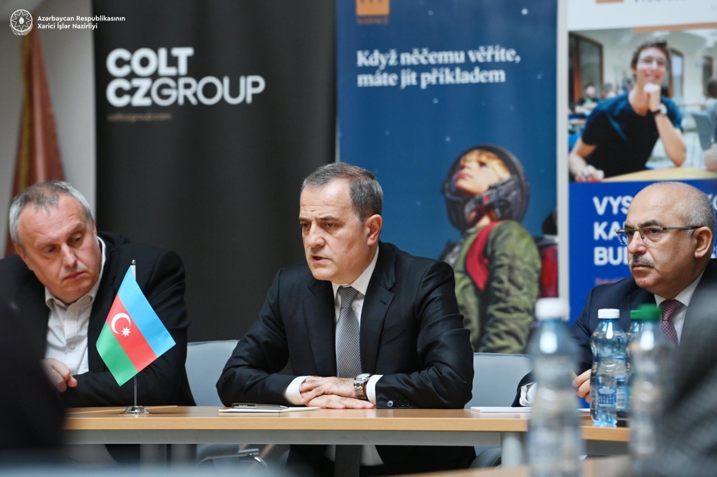 Ceyhun Bayramov “CEVRO” İnstitutunda çıxış etdi - FOTOLAR