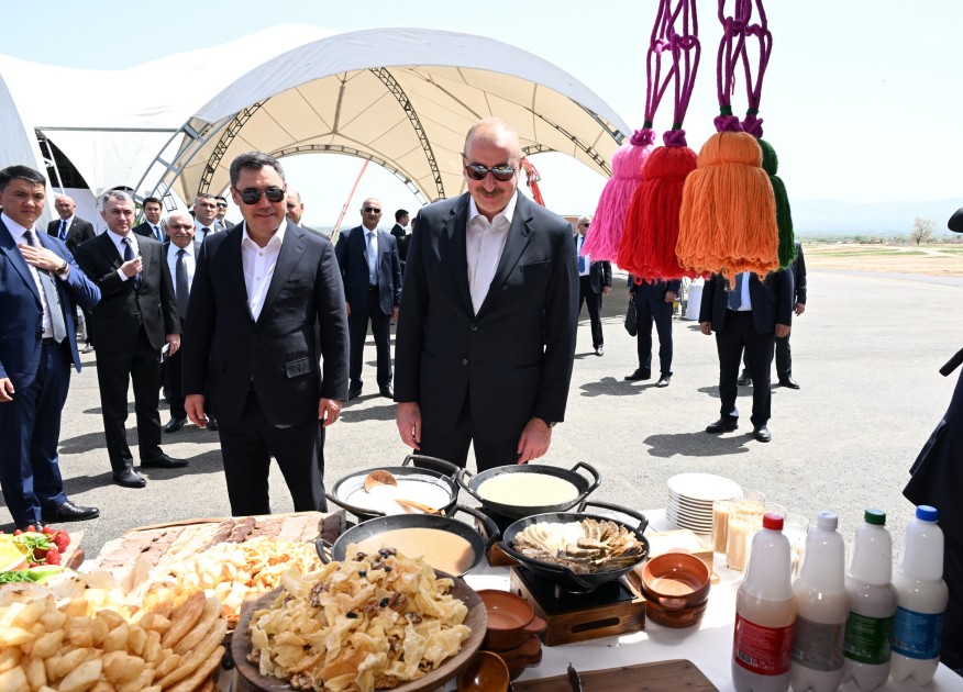 Liderlər Ağdamda məktəbin təməlqoyma mərasimində iştirak ediblər - FOTOLAR (YENİLƏNİB)