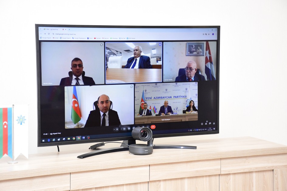 Tahir Budaqov Kuba Kommunist Partiyası Mərkəzi Komitəsinin şöbə müdiri ilə görüş keçirdi - FOTO