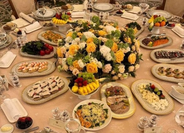 Kremldə şam menyüsunda nələr var idi? - FOTOLAR