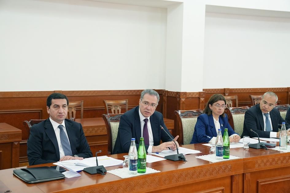 Samir Nuriyev Qərargahın növbəti iclasını Xankəndidə keçirdi (FOTOLAR)