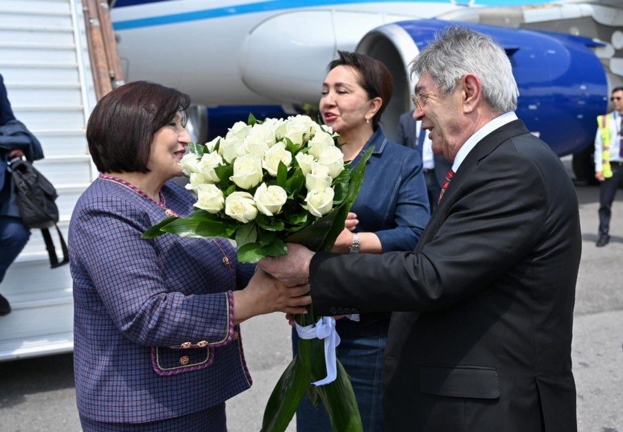 Milli Məclisin sədri Özbəkistana getdi - FOTO