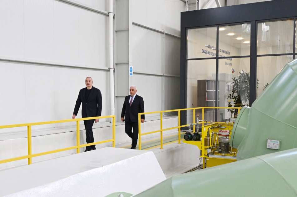 Prezident “Zəngilan” və “Şayıflı” SES-lərinin açılışını etdi - FOTOLAR