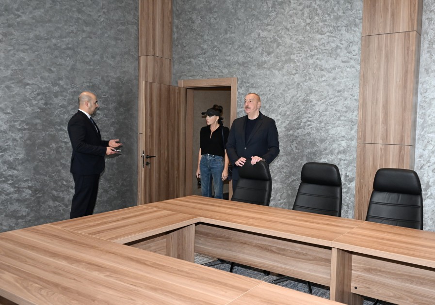 Prezident və birinci xanım “Ağalı” hotelinin açılışında - FOTOLAR