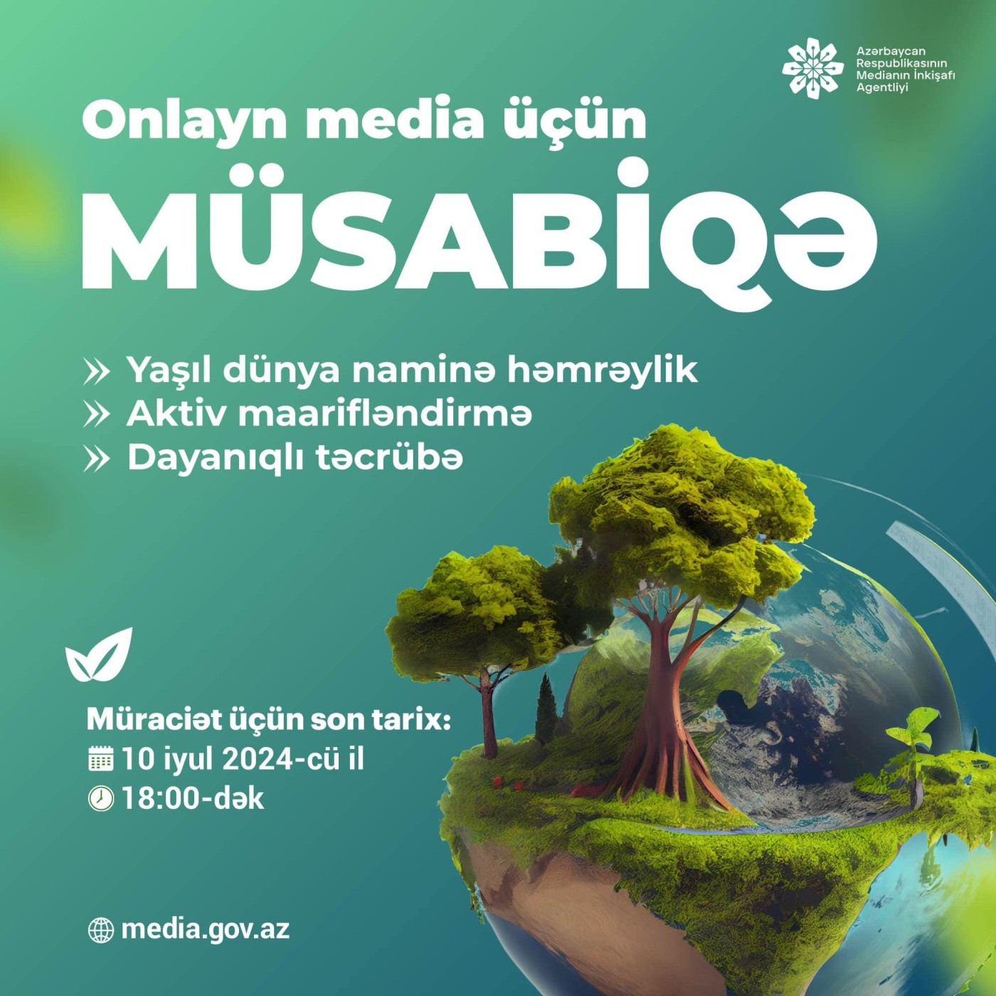 MEDİA “Yaşıl dünya naminə media həmrəyliyi” mövzusunda müsabiqə elan etdi - FOTO