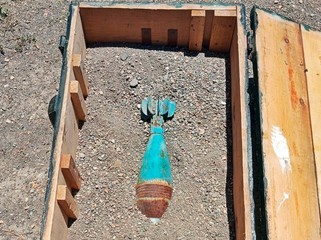 Şahbuzda 82 mm-lik minaatan mərmisi tapıldı - FOTO