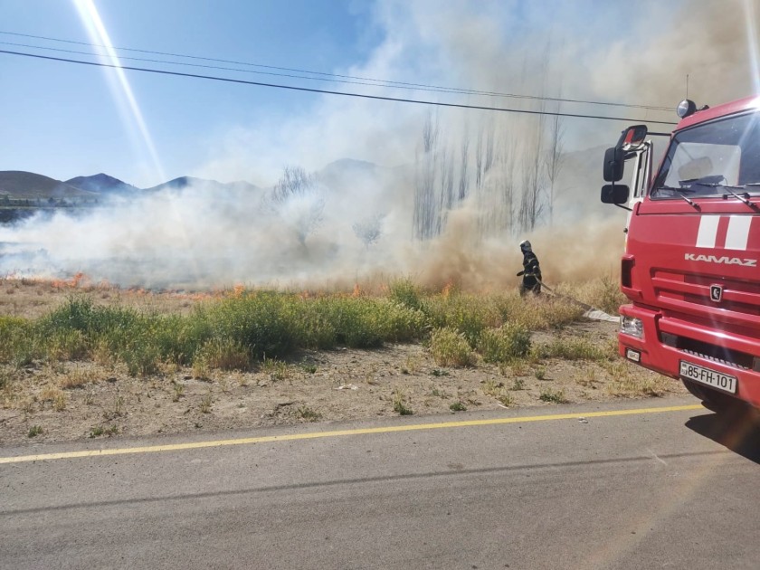 Babəkdə 3 yaşayış məntəqəsində yanğın olub - FOTOLAR