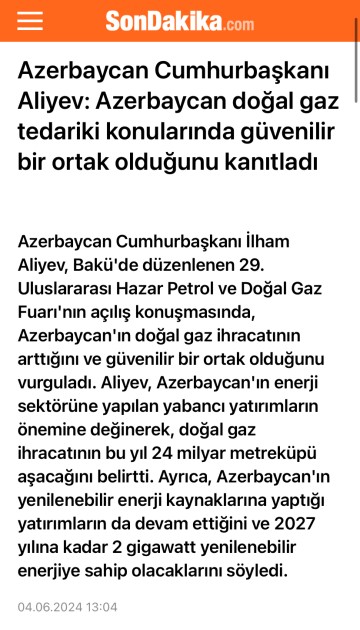 Prezidentin Bakı Enerji Həftəsinin açılış mərasimindəki çıxışı xarici MEDİADA