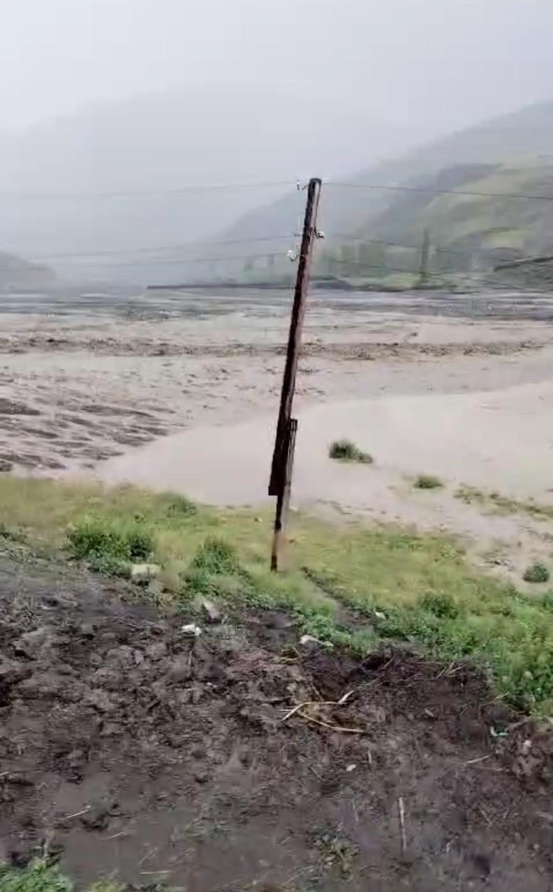 Qubanın kəndlərini sel basdı - FOTO