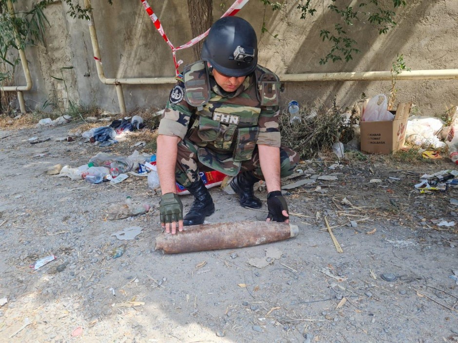 Sumqayıtda qrad mərmisi aşkar edildi- VİDEO