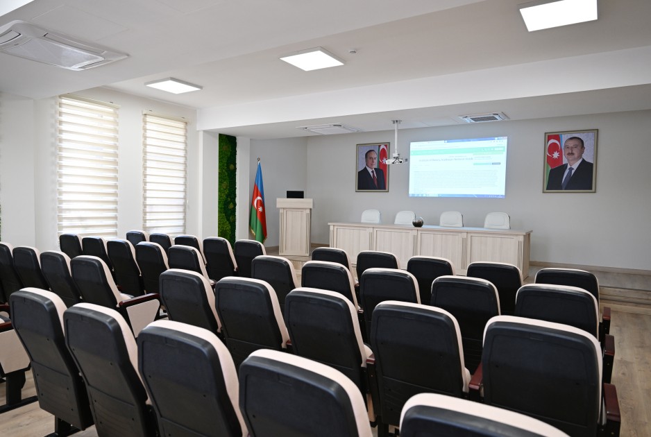 İlham Əliyev və xanımı Botanika İnstitutunun yeni binasının açılışında - FOTOLAR