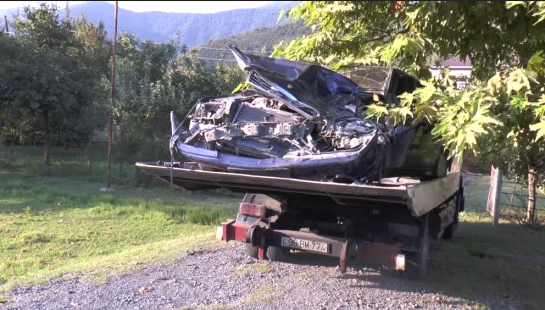 Balakəndə Türkiyə vətəndaşının idarə etdiyi "TIR" maşınla toqquşdu - Ölən var (FOTOLAR)