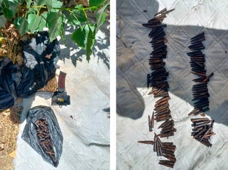 Keşlədə hərbi sursat aşkarlandı - FOTO